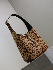 Okify YSL Le 5 À 7 Supple Small In Pony Hair Leather Leopard Bag 23x22x8.5cm - 4