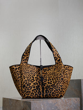 Okify YSL Le 5 À 7 Bea Leopard Bag 50x28x18cm