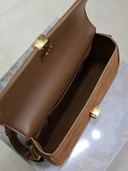 Okify YSL Small Solferino Bag In Brown Suede 24.5x15x8.5cm - 6