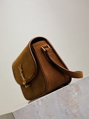 Okify YSL Small Solferino Bag In Brown Suede 24.5x15x8.5cm - 5