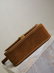 Okify YSL Small Solferino Bag In Brown Suede 24.5x15x8.5cm - 3