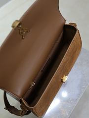 Okify YSL Medium Solferino Bag In Brown Suede 29x18x4.9cm - 6