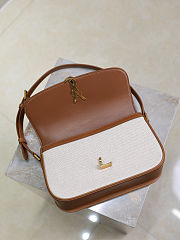 Okify YSL Small Solferino Bag In White And Brown 24.5x15x8.5cm - 2