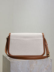 Okify YSL Medium Solferino Bag In White And Brown 29x18x4.9cm - 4
