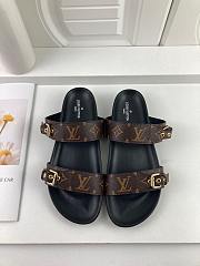 Okify Louis Vuitton Bom Dia Flat Comfort Mules Sandals 1AAW8K - 1