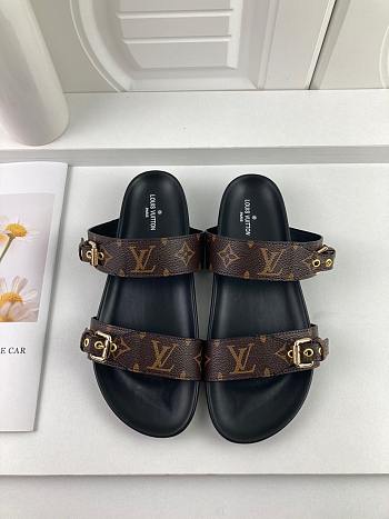 Okify Louis Vuitton Bom Dia Flat Comfort Mules Sandals 1AAW8K