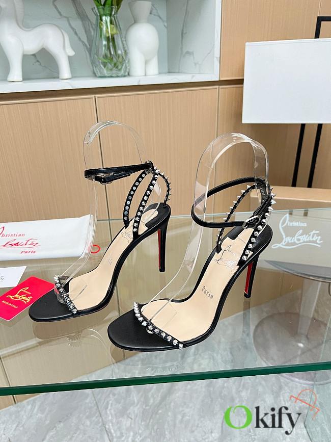 Okify Christian Louboutin So Me High Heel Sandals In Black 10.5cm - 1
