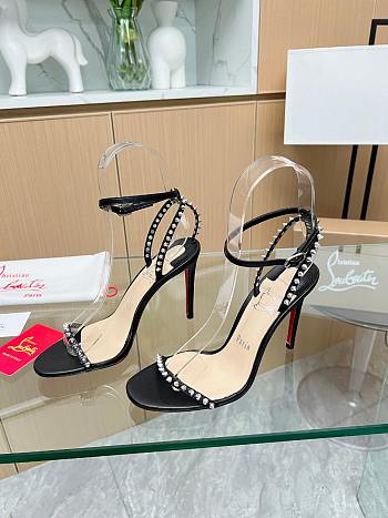 Okify Christian Louboutin So Me High Heel Sandals In Black 10.5cm