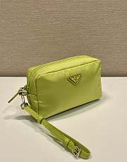 Okify Prada Small Re Nylon Pouch In Green 17x11x5.5cm - 2