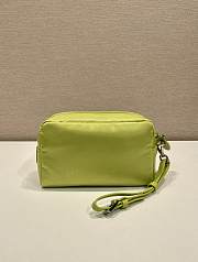 Okify Prada Small Re Nylon Pouch In Green 17x11x5.5cm - 3