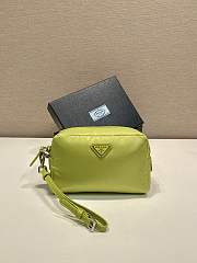 Okify Prada Small Re Nylon Pouch In Green 17x11x5.5cm - 1