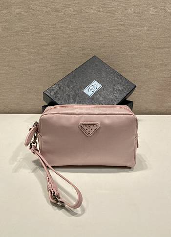 Okify Prada Small Re Nylon Pouch In Pink 17x11x5.5cm