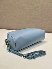 Okify Prada Small Re Nylon Pouch In Blue 17x11x5.5cm - 6