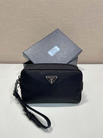 Okify Prada Small Re Nylon Pouch In Black 17x11x5.5cm