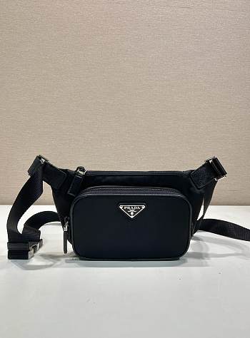 Okify Prada Re Nelon Black Belt Bag 19x13x2.5cm