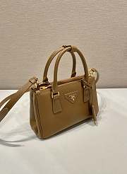 Okify Prada Mini Galleria Saffiano Leather Bag In Brown 21x12.5x8.5cm - 6