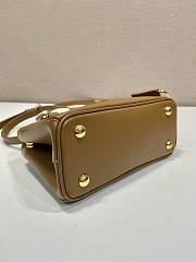 Okify Prada Mini Galleria Saffiano Leather Bag In Brown 21x12.5x8.5cm - 4