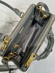 Okify Prada Mini Galleria Saffiano Leather Bag In Gray 21x12.5x8.5cm - 6
