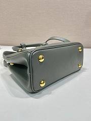 Okify Prada Mini Galleria Saffiano Leather Bag In Gray 21x12.5x8.5cm - 5