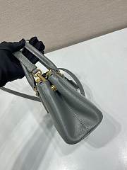 Okify Prada Mini Galleria Saffiano Leather Bag In Gray 21x12.5x8.5cm - 2