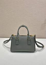 Okify Prada Mini Galleria Saffiano Leather Bag In Gray 21x12.5x8.5cm - 3