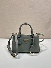 Okify Prada Mini Galleria Saffiano Leather Bag In Gray 21x12.5x8.5cm - 1