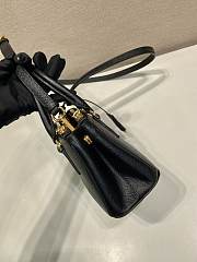 Okify Prada Mini Galleria Saffiano Leather Bag In Black 21x12.5x8.5cm - 6