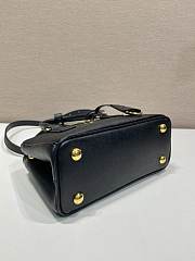 Okify Prada Mini Galleria Saffiano Leather Bag In Black 21x12.5x8.5cm - 5