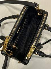 Okify Prada Mini Galleria Saffiano Leather Bag In Black 21x12.5x8.5cm - 3