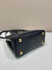 Okify Prada Mini Galleria Saffiano Leather Bag In Black 20x15x9.5cm - 5