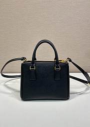 Okify Prada Mini Galleria Saffiano Leather Bag In Black 20x15x9.5cm - 4