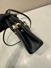 Okify Prada Mini Galleria Saffiano Leather Bag In Black 20x15x9.5cm - 3