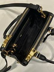 Okify Prada Mini Galleria Saffiano Leather Bag In Black 20x15x9.5cm - 2