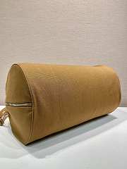 Okify Prada Canvas Duffle Bag In Brown Tabacco 53x32x32cm  - 5