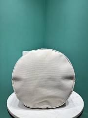 Okify Prada Linen Blend Drawstring Duffel Bag In White 55x34x34cm - 4