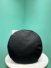 Okify Prada Linen Blend Drawstring Duffel Bag In Black 55x34x34cm - 5