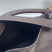 Okify Loewe Large Puzzle Biker Bag In Brown Shiny Calfskin 33x14.7x21.5cm - 2