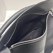 Okify Loewe Large Puzzle Biker Bag In Black Shiny Calfskin 33x14.7x21.5cm - 3