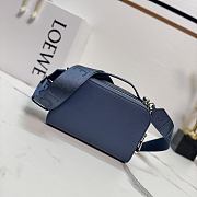 Okify Loewe Mini Crossbody Camera Bag In Satin Calfskin In Dark Blue 18x7x13cm - 3