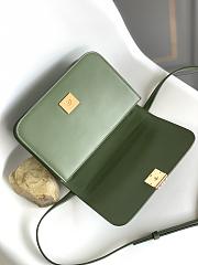 Okify Loewe Goya Bag In Green Silk Calfskin 22.5x16.5x6.5cm - 6