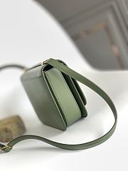 Okify Loewe Goya Bag In Green Silk Calfskin 22.5x16.5x6.5cm - 5
