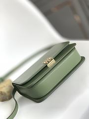 Okify Loewe Goya Bag In Green Silk Calfskin 22.5x16.5x6.5cm - 3