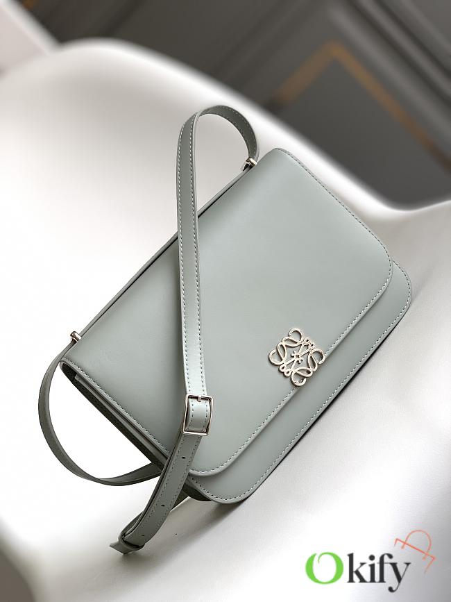 Okify Loewe Goya Bag In Gray Silk Calfskin 22.5x16.5x6.5cm - 1