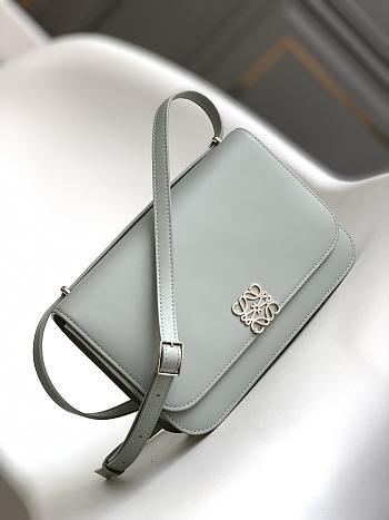 Okify Loewe Goya Bag In Gray Silk Calfskin 22.5x16.5x6.5cm