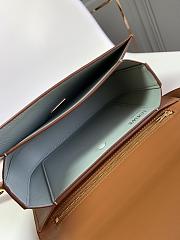 Okify Loewe Goya Bag In Brown Silk Calfskin 22.5x16.5x6.5cm - 4
