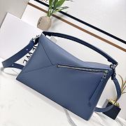 Okify Loewe Large Puzzle Edge Bag In Dark Blue 33x14.7x21.5cm - 4