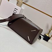 Okify Loewe Large Puzzle Edge Bag In Dark Brown 33x14.7x21.5cm - 6