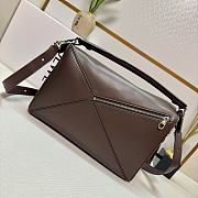 Okify Loewe Large Puzzle Edge Bag In Dark Brown 33x14.7x21.5cm - 2