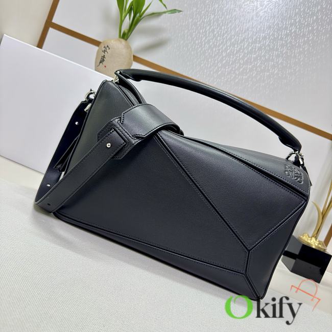 Okify Loewe Large Puzzle Edge Bag In Black 33x14.7x21.5cm - 1