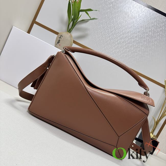 Okify Loewe Large Puzzle Edge Bag In Brown 33x14.7x21.5cm - 1